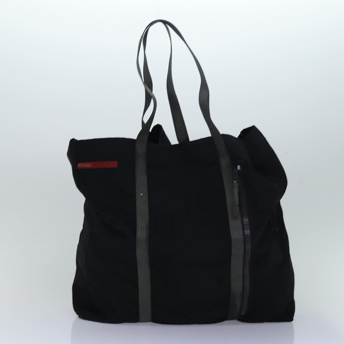 PRADA Shoulder Bag Nylon Black Pink Auth