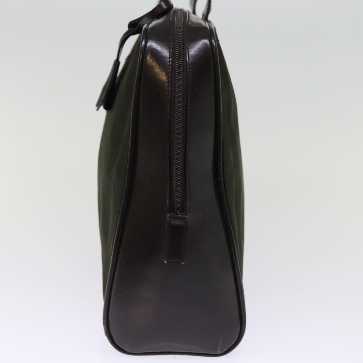 PRADA Hand Bag Nylon Khaki Auth bs15055