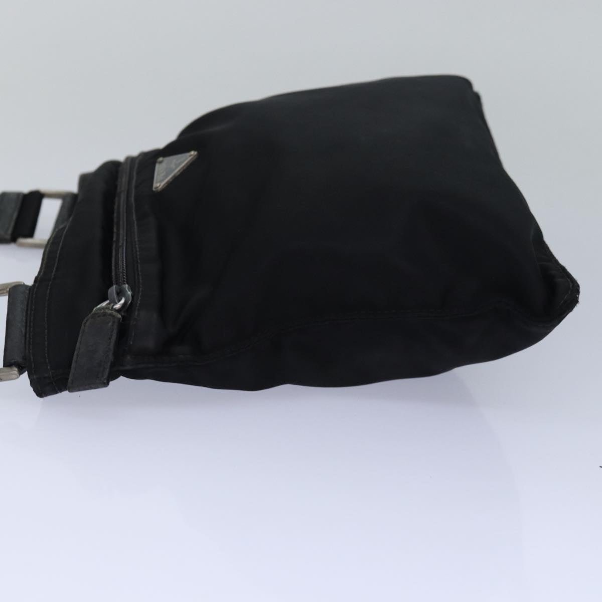 PRADA Shoulder Bag Nylon Black Auth