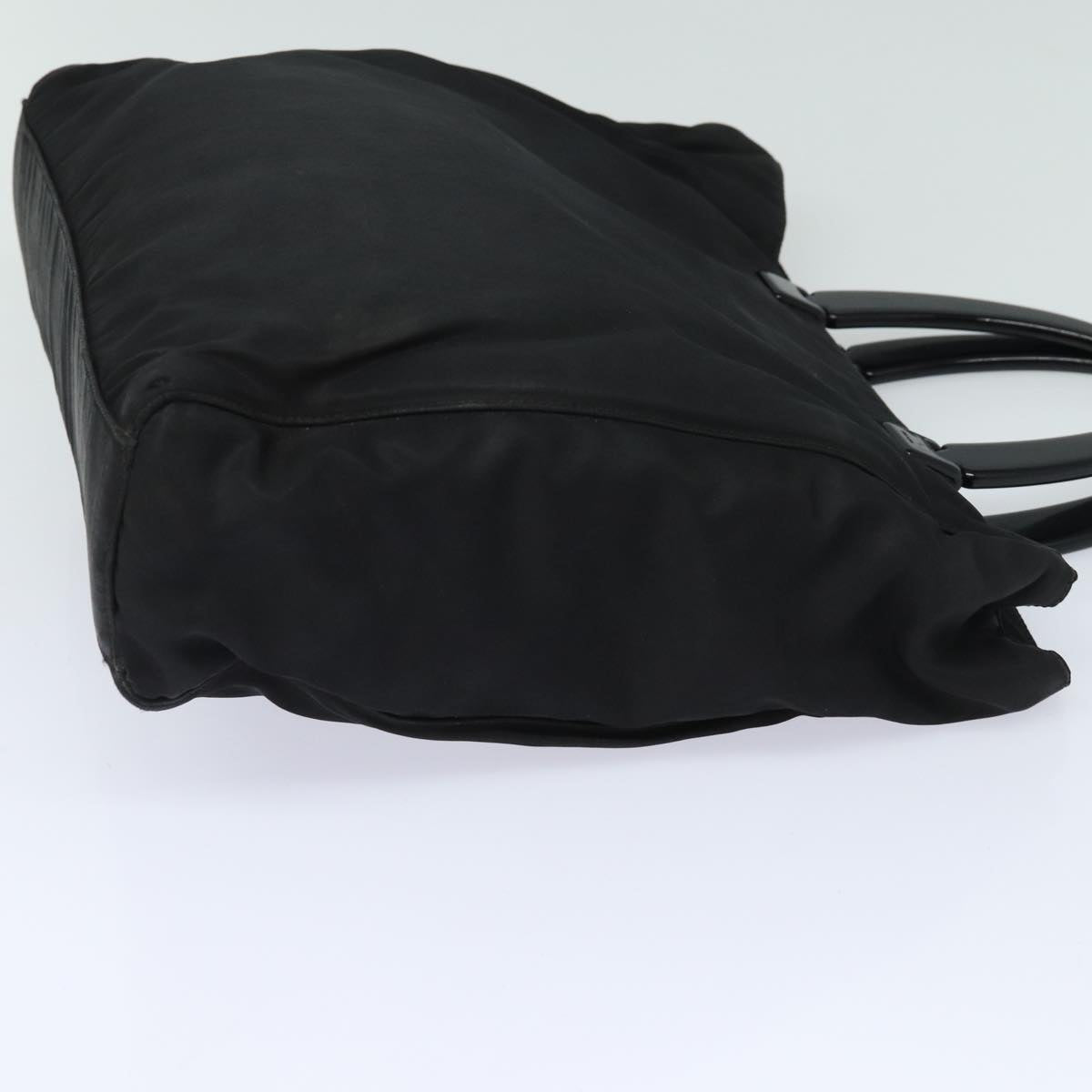 PRADA Hand Bag Nylon Black Auth