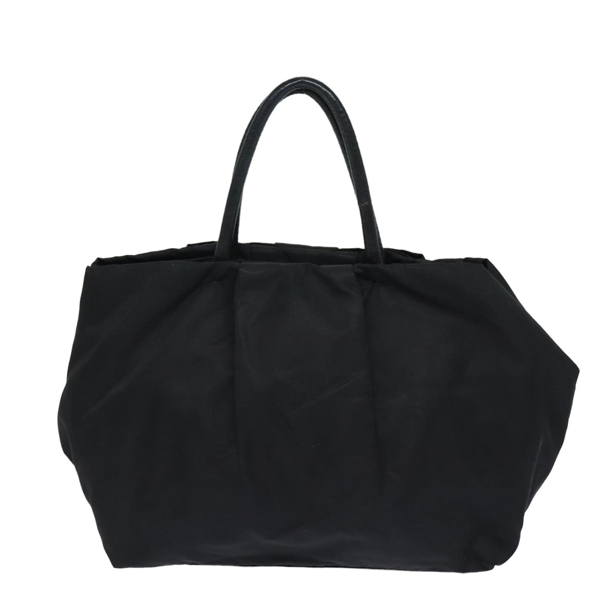 PRADA Hand Bag Nylon Black Auth