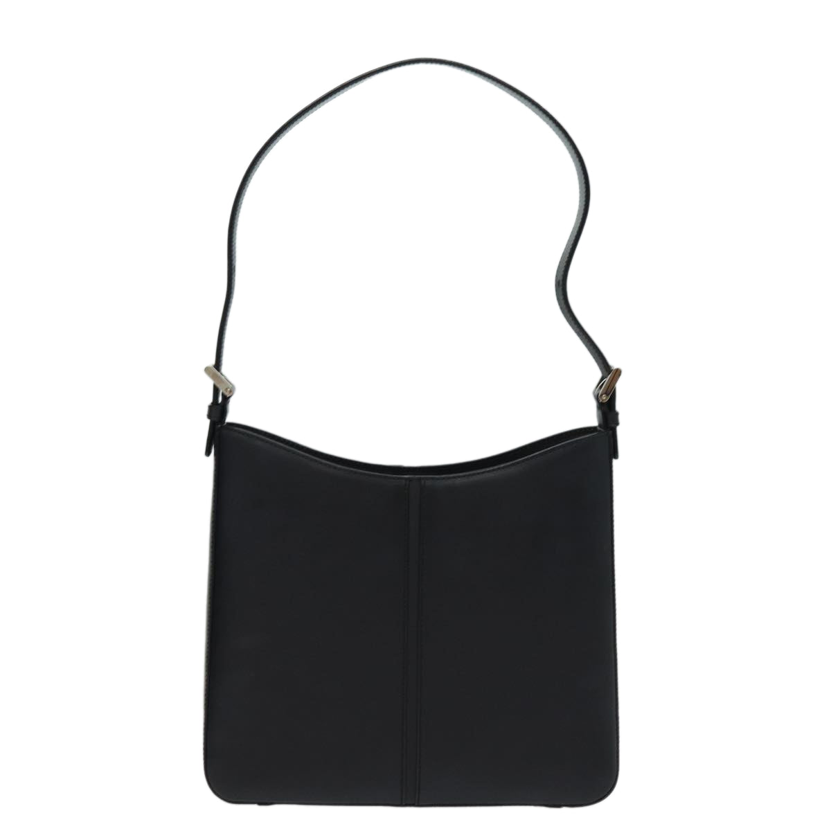 Burberry Shoulder Bag Leather Black Auth bs15614