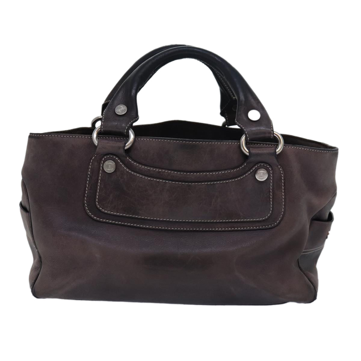 Luxury CELINE Boogie bag Hand Bag Leather Brown 15627