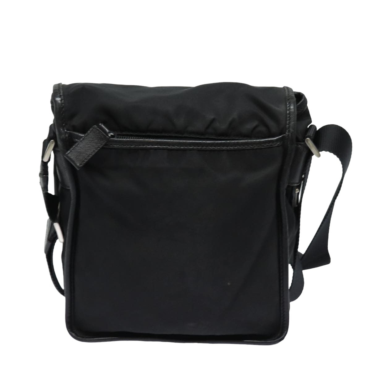 PRADA Shoulder Bag Nylon Black Auth