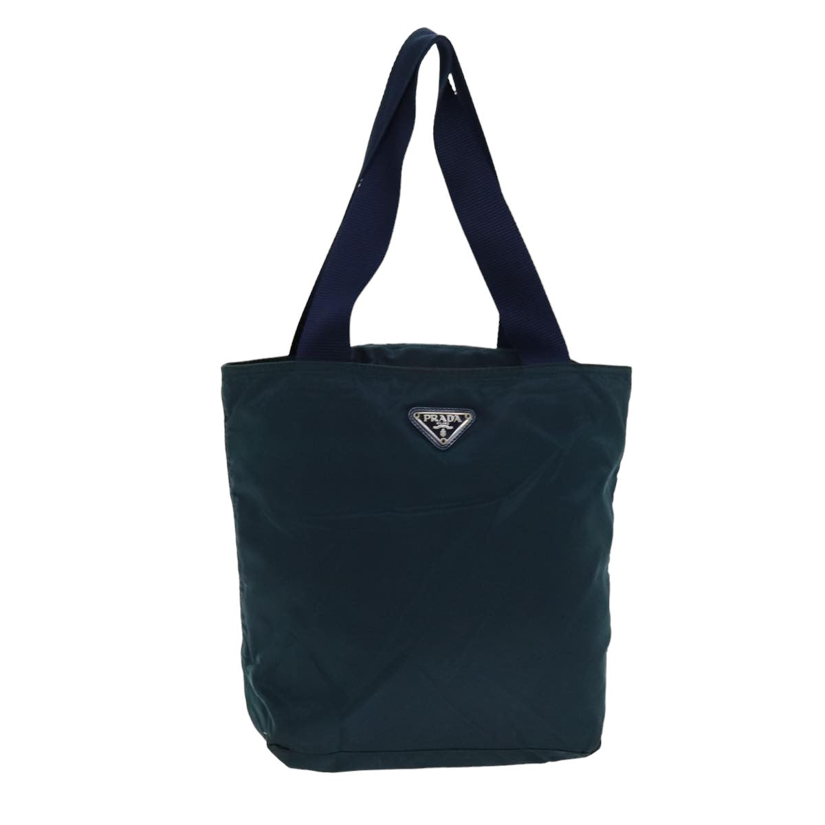 PRADA Tote Bag Nylon Blue Auth
