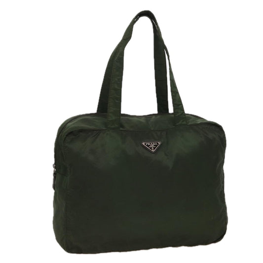 PRADA Tote Bag Nylon Khaki Auth