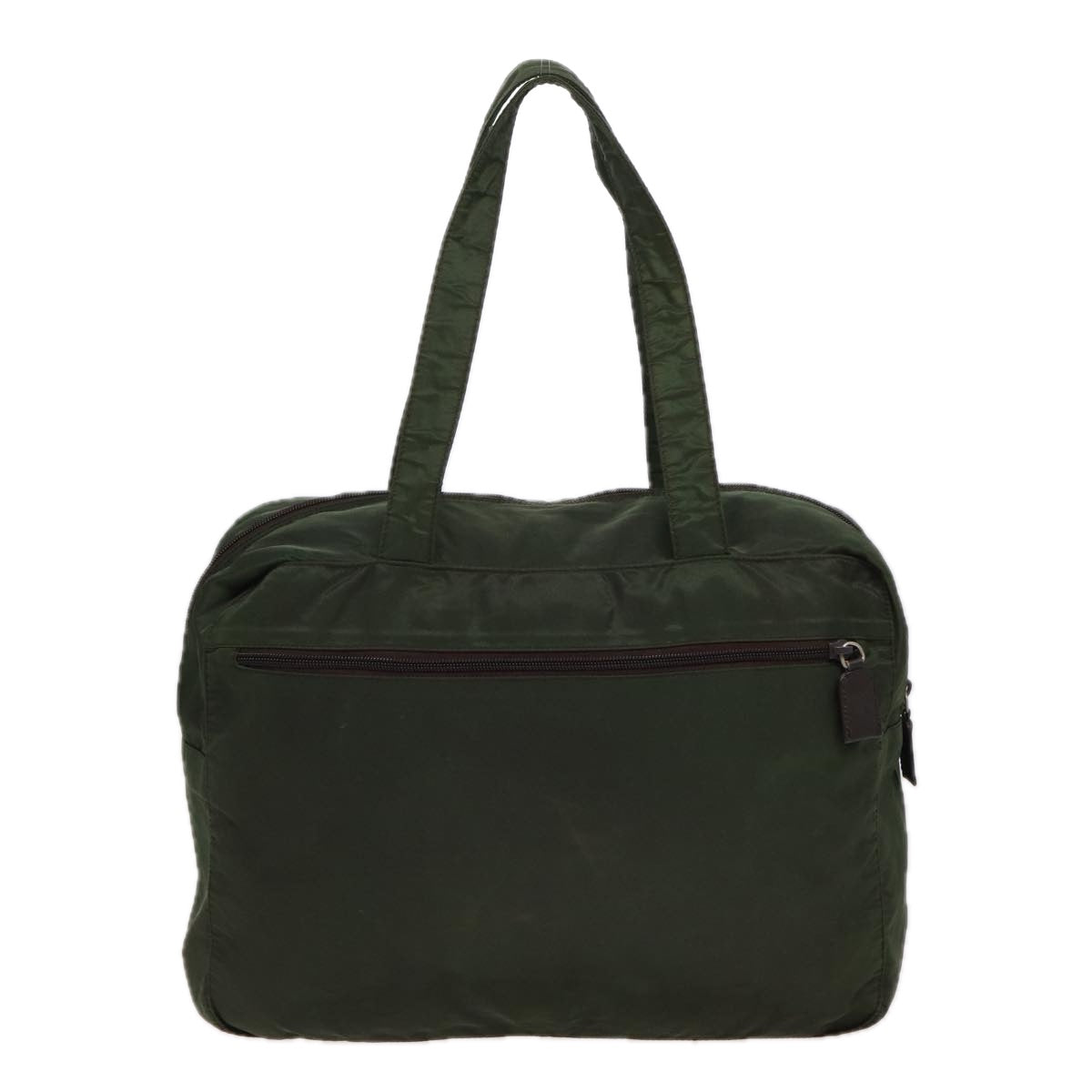 PRADA Tote Bag Nylon Khaki Auth