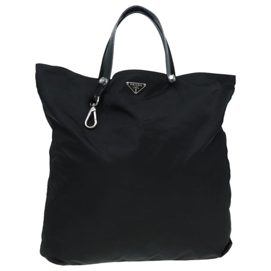 PRADA Tote Bag Nylon Black Auth