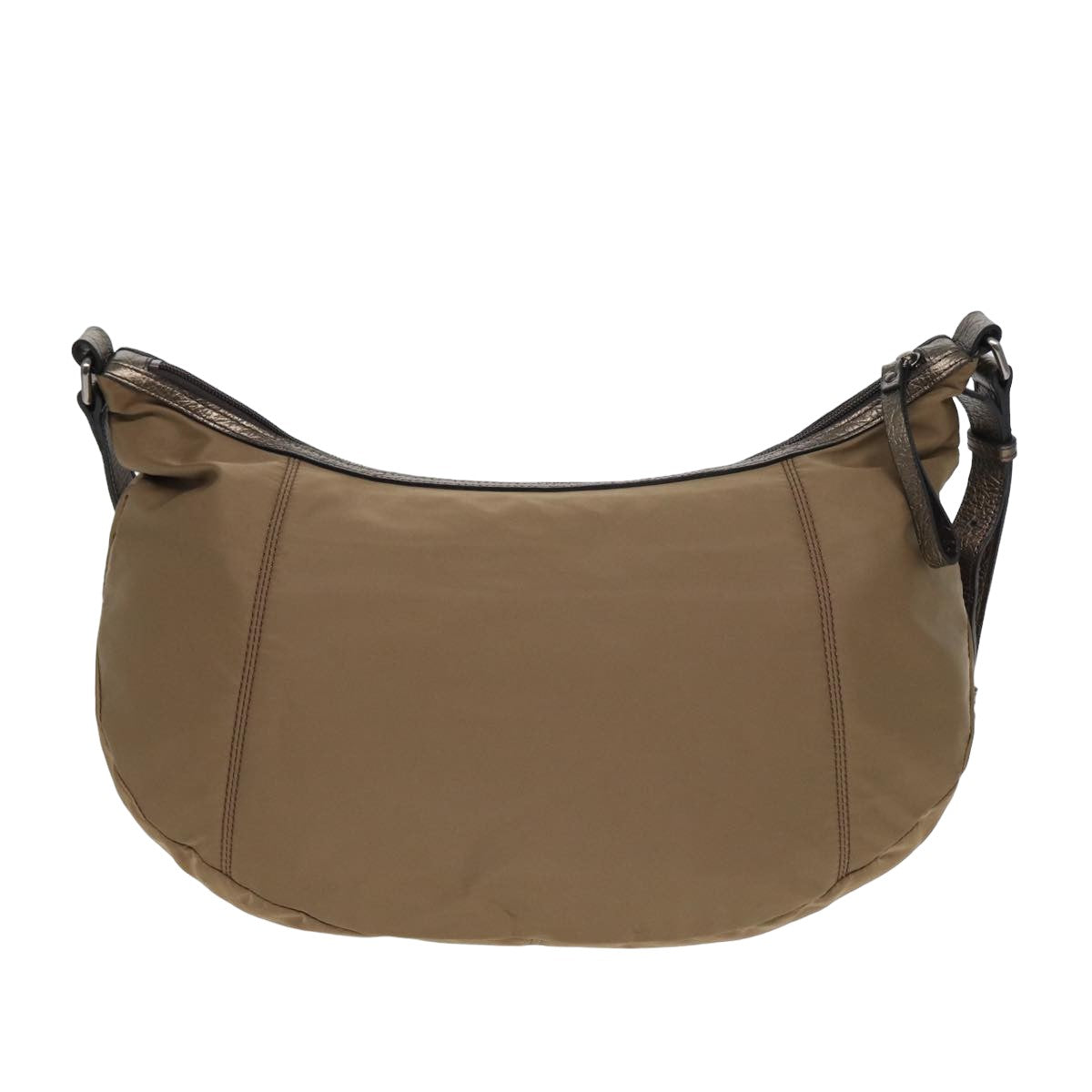 Burberry Shoulder Bag Nylon Beige Auth bs16058