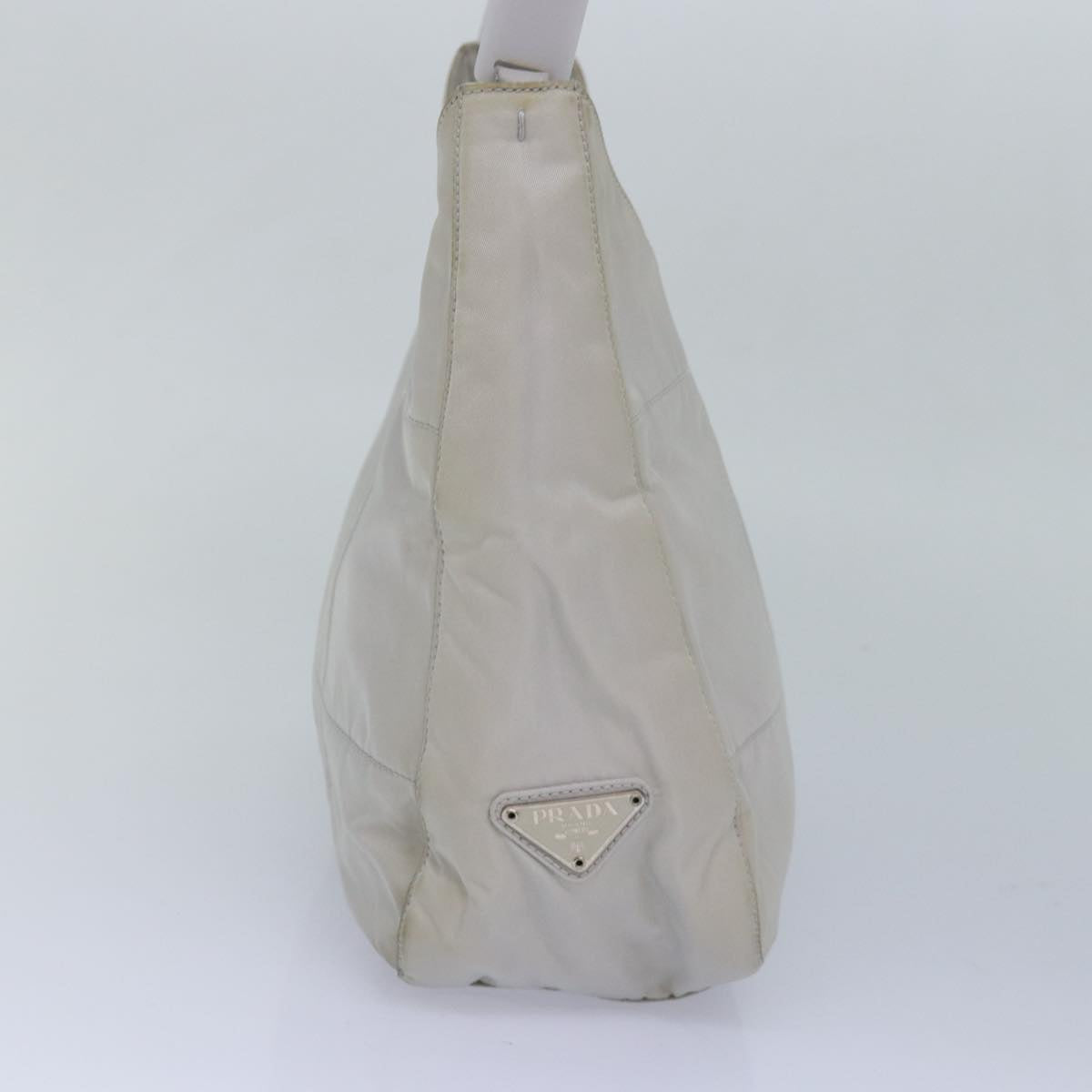 PRADA Shoulder Bag Nylon Gray Auth