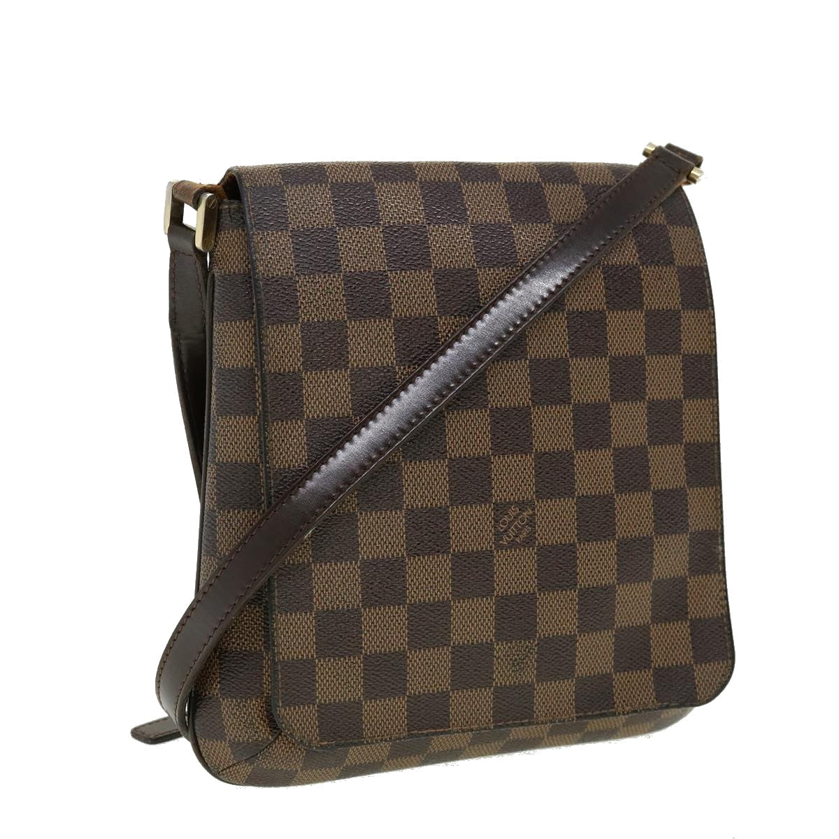 LOUIS VUITTON Damier Ebene Mtte Salsa Shoulder Bag N51300 LV Auth bs1617