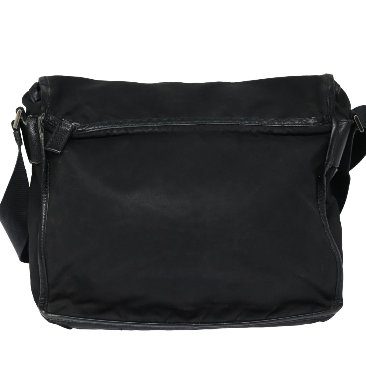 PRADA Shoulder Bag Nylon Black Auth