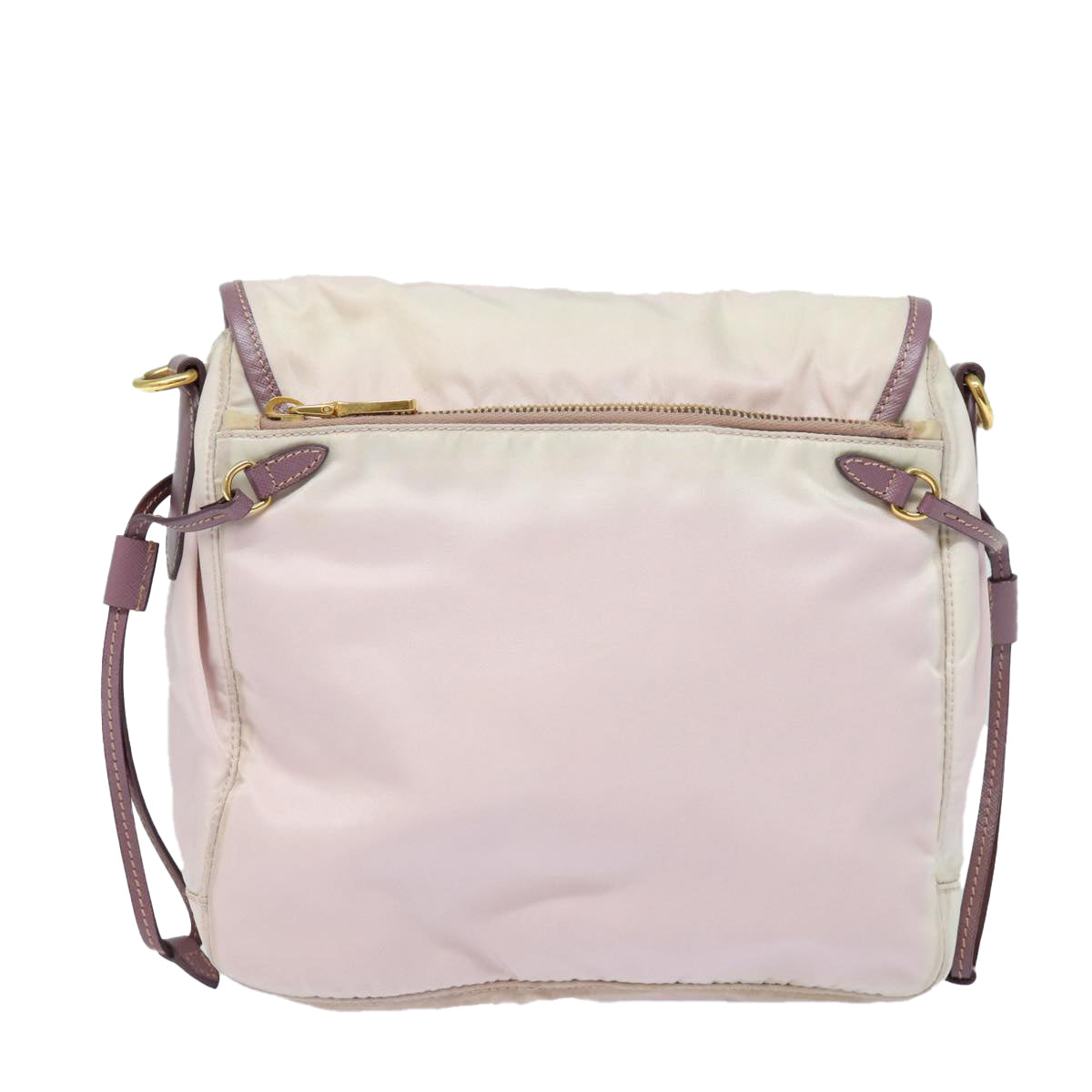 PRADA Shoulder Bag Nylon Pink Auth