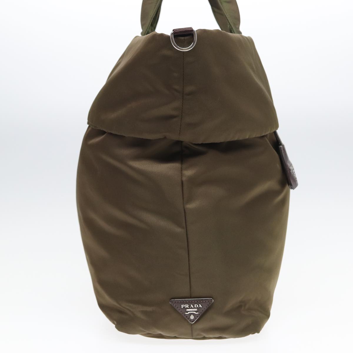 PRADA Tote Bag Nylon Khaki Auth