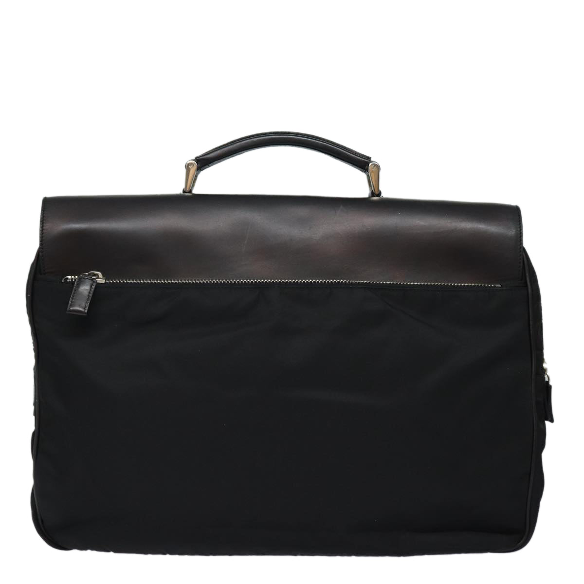 PRADA Hand Bag Nylon Black Auth
