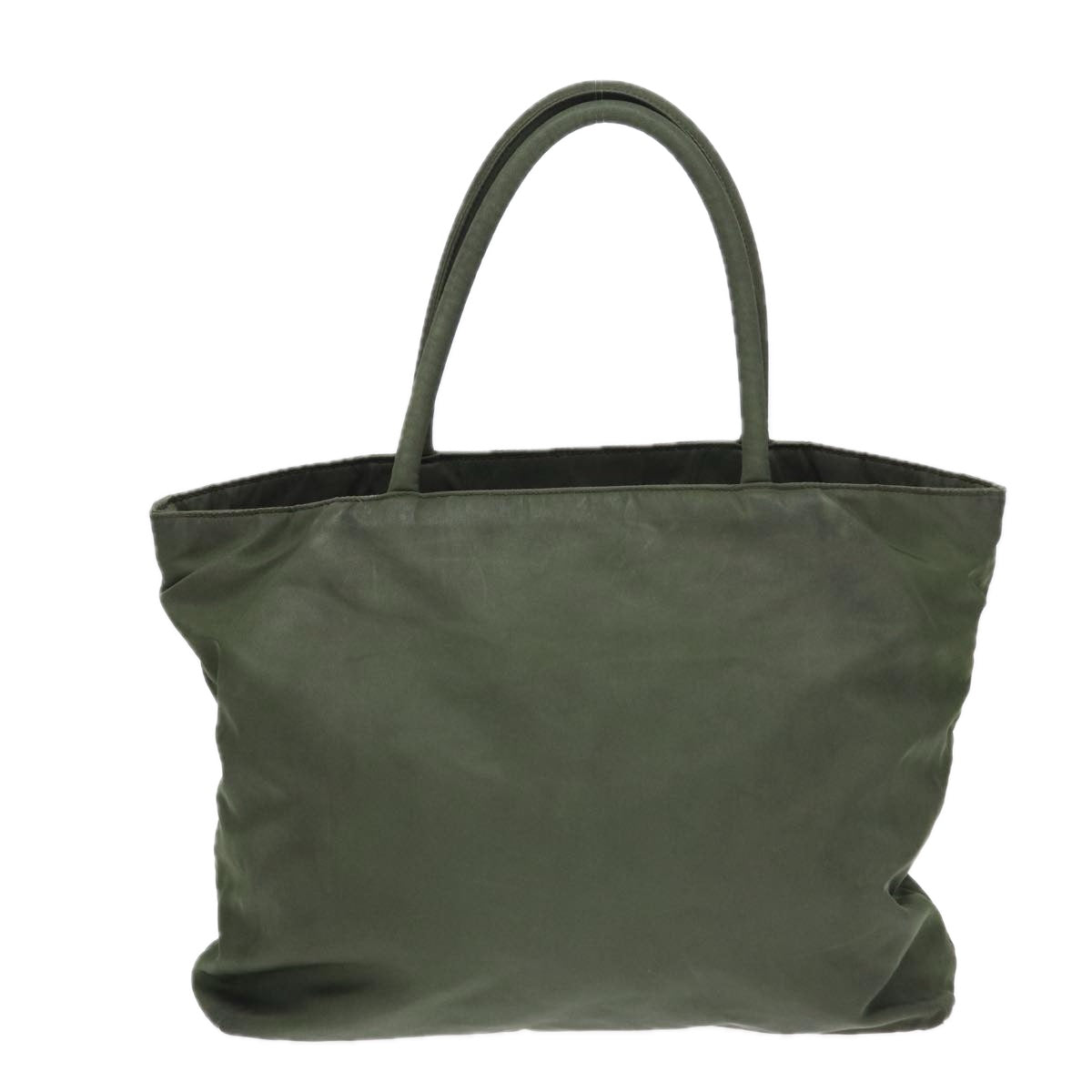 PRADA Hand Bag Nylon Khaki Auth