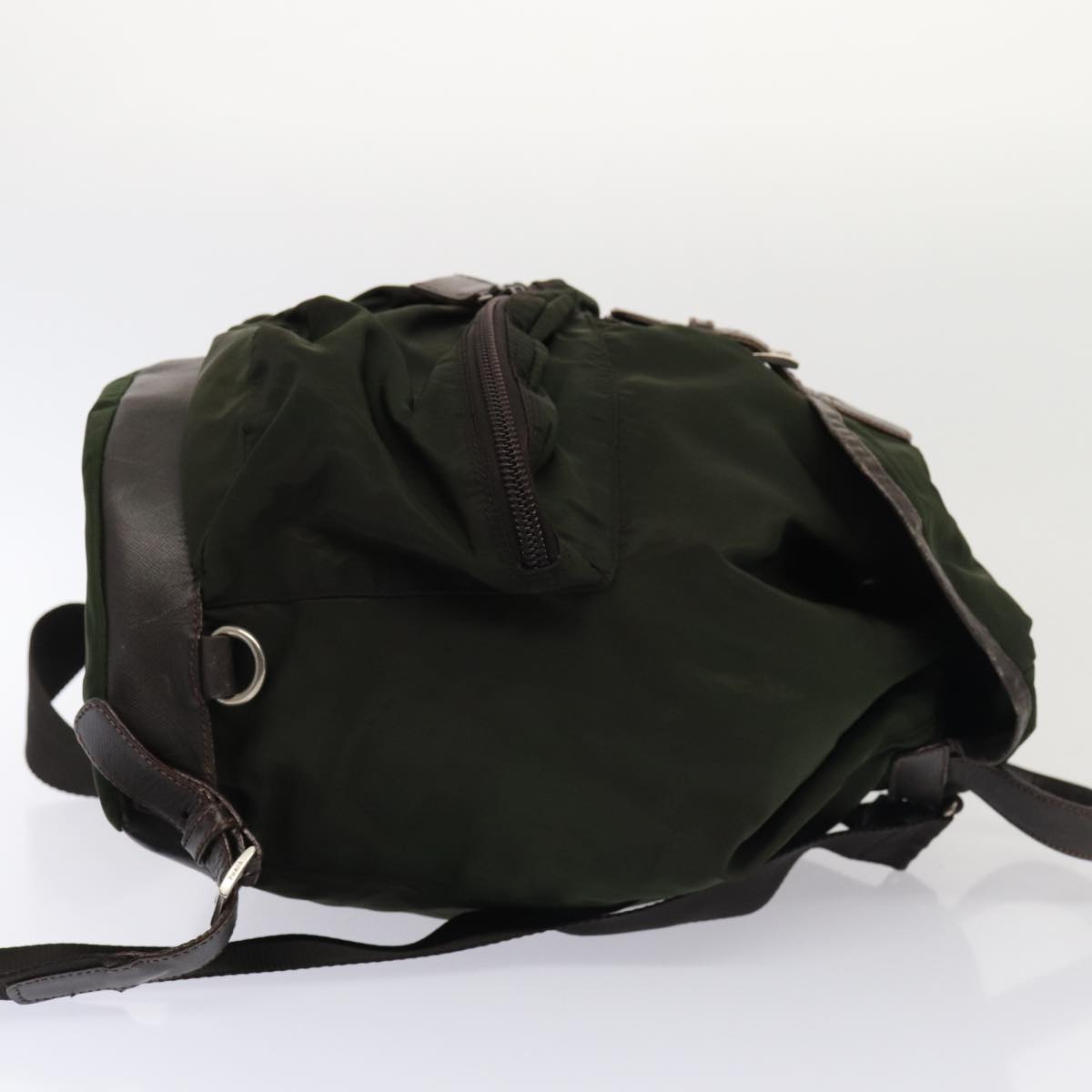 PRADA Backpack Nylon Khaki Auth