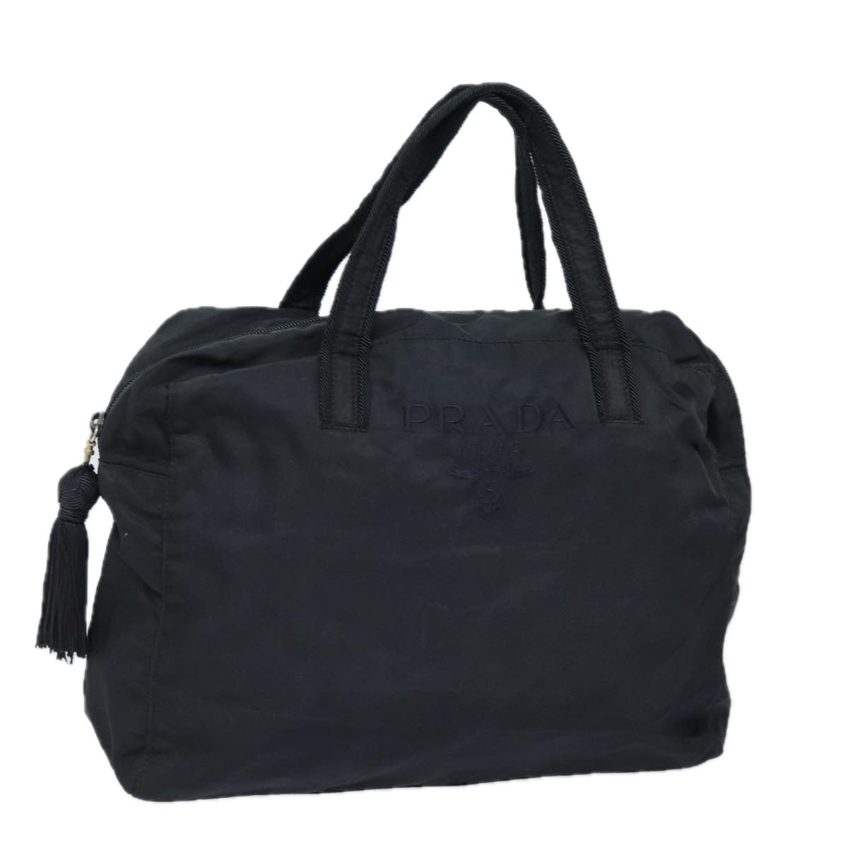 PRADA Hand Bag Nylon Navy Auth