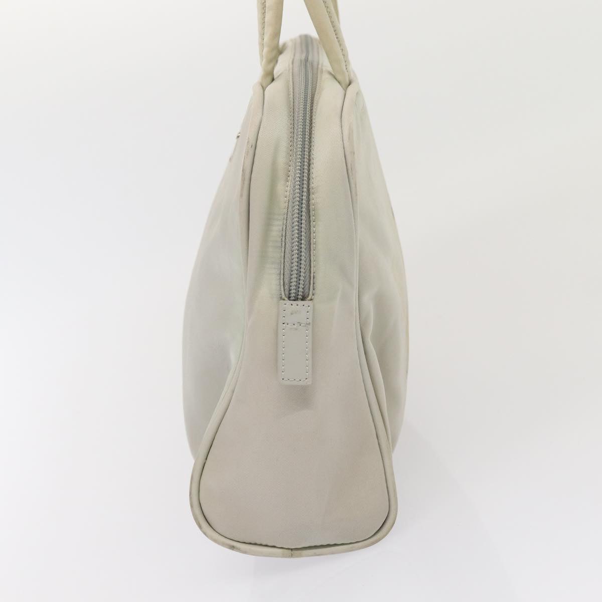 PRADA Hand Bag Nylon Gray Auth