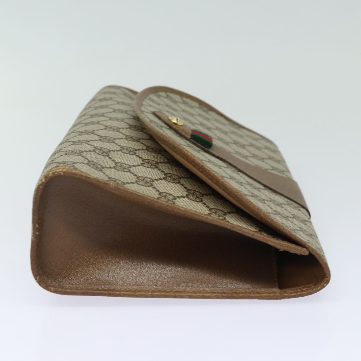 Gucci Leather Canvas Clutch