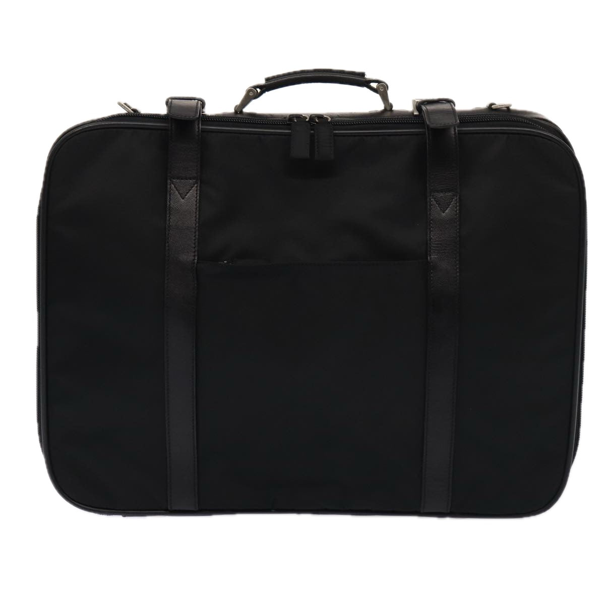 PRADA Boston Bag Nylon 2way Black Auth