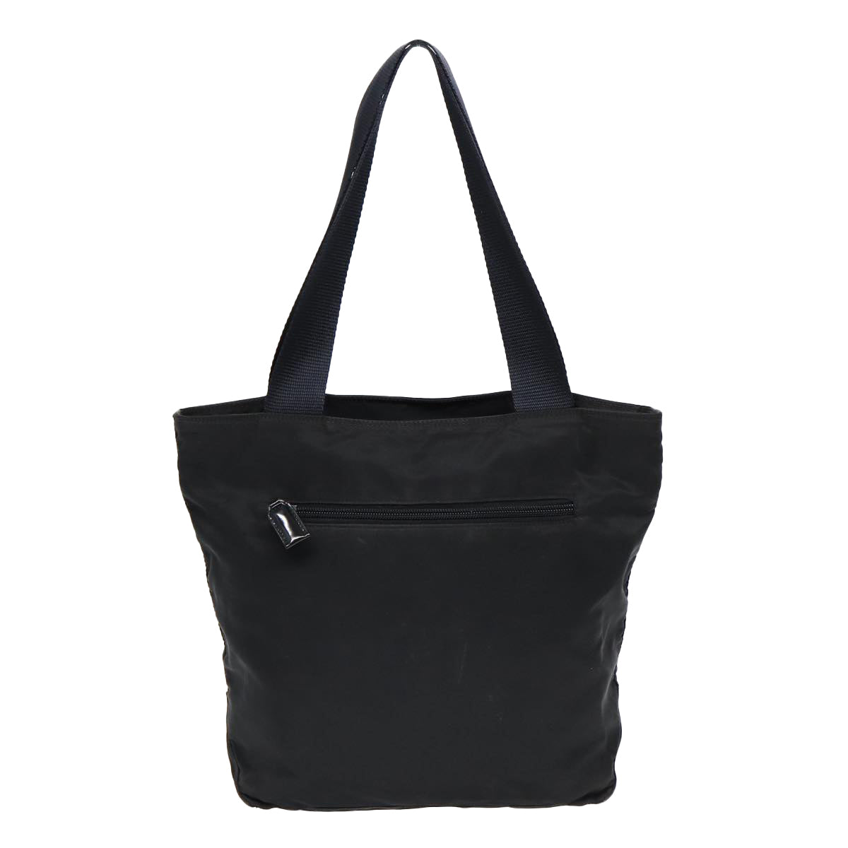 PRADA Shoulder Bag Nylon Black Silver Auth