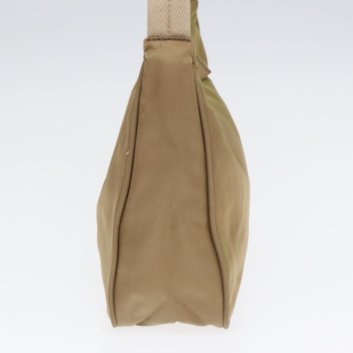 PRADA Hand Bag Nylon Beige Auth