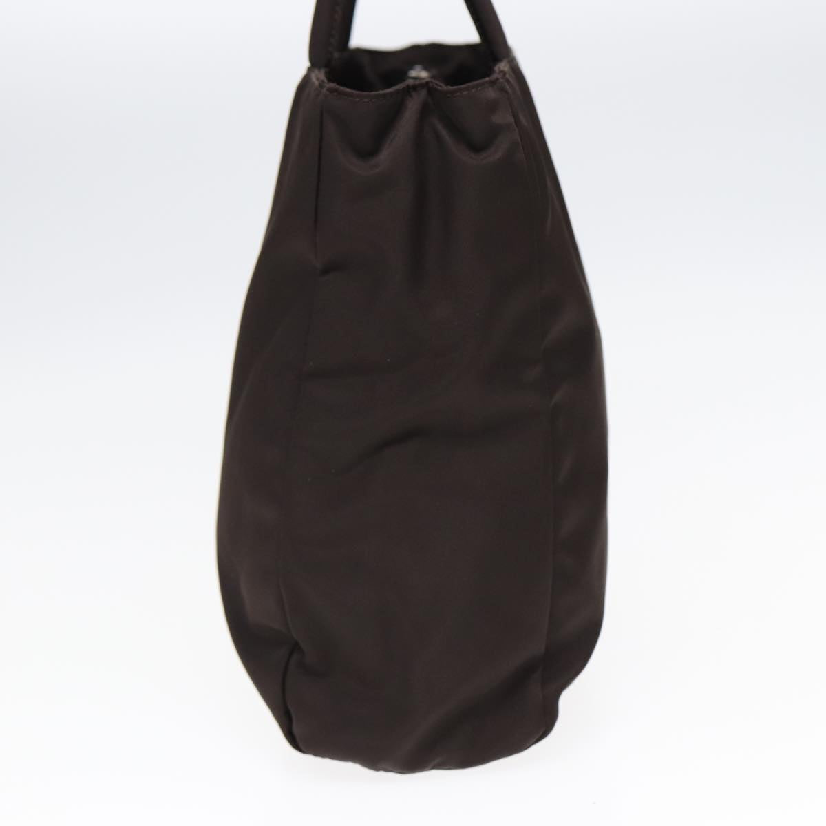 PRADA Hand Bag Nylon Brown Auth