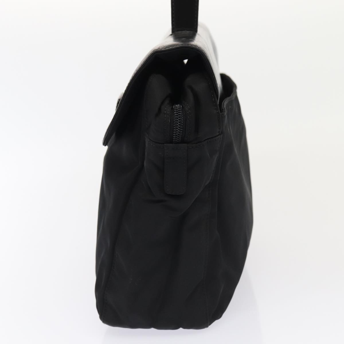 PRADA Hand Bag Nylon Black Auth