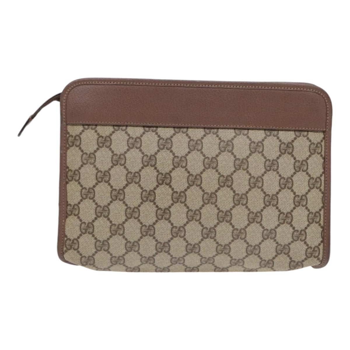 Gucci Leather Canvas Clutch