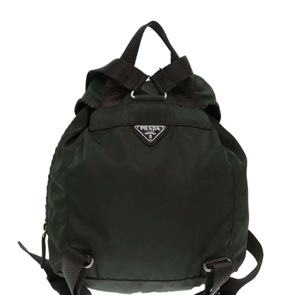 PRADA Backpack Nylon Khaki Auth