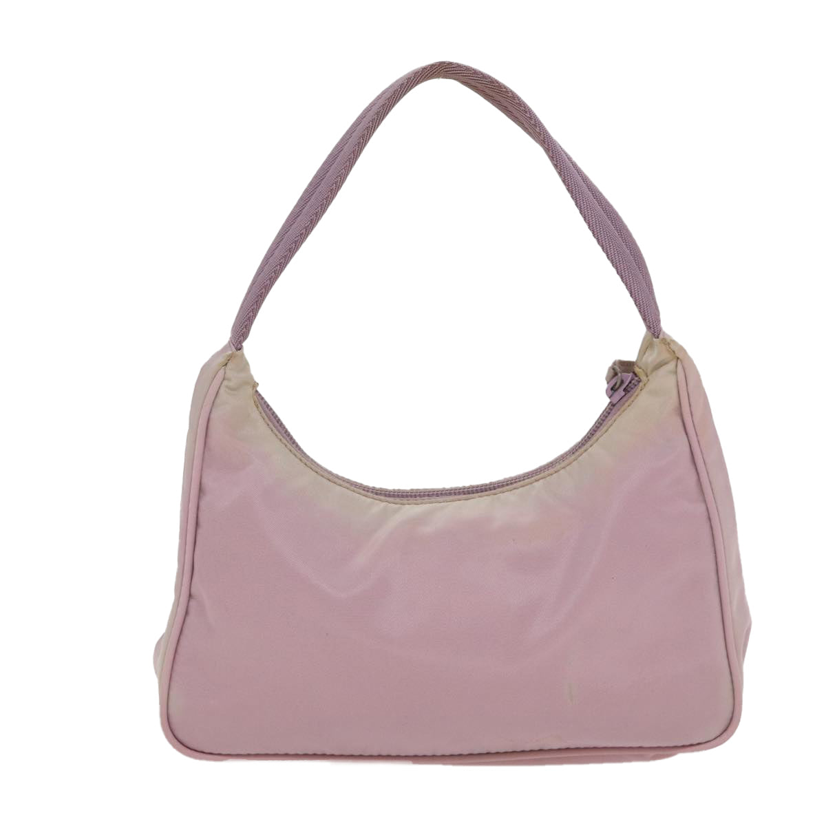 PRADA Mini Hand Bag Nylon Pink Silver Auth