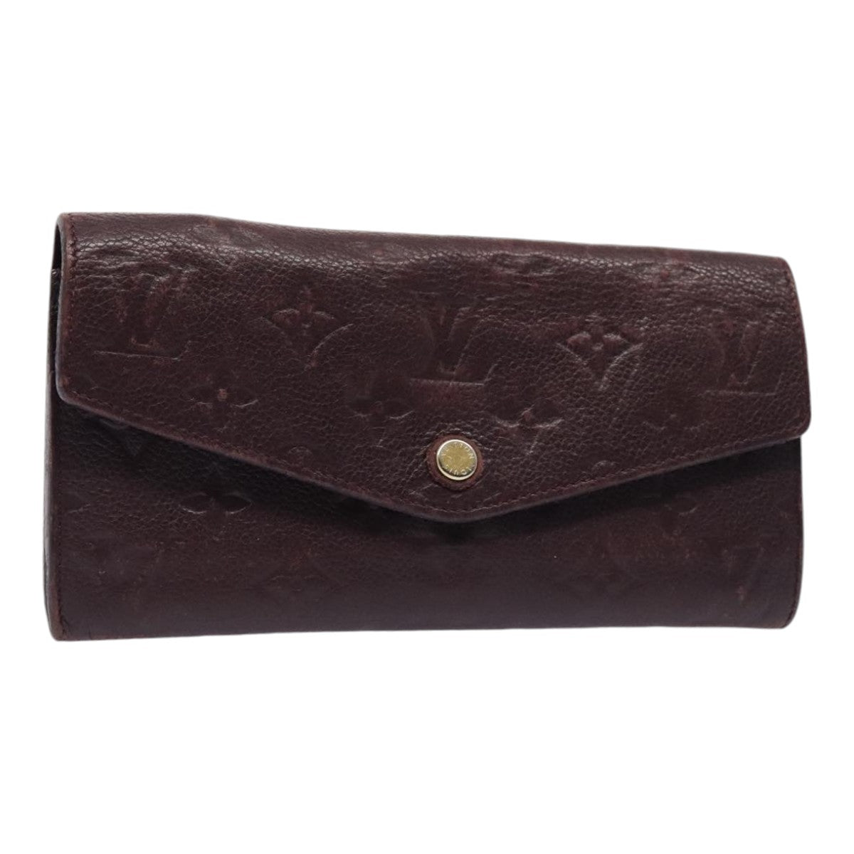 LOUIS VUITTON Empreinte Portefeuille Curie Wallet Purple M60300 Auth bs17377