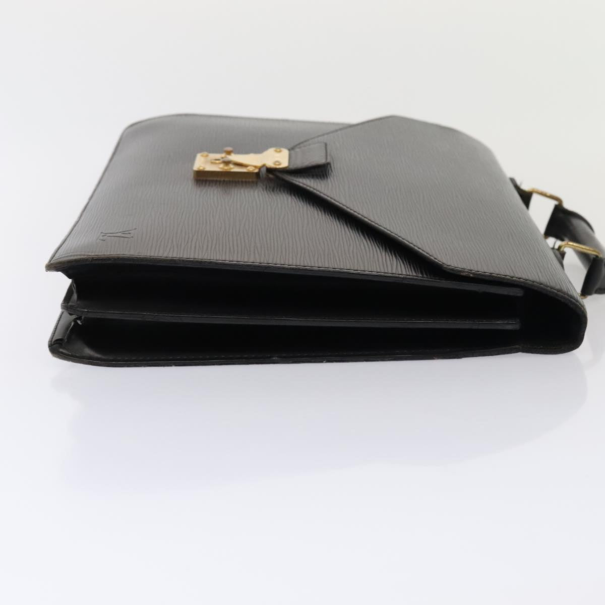 LOUIS VUITTON Epi Serviette Conseiller Briefcase Black M54422 LV Auth bs17515
