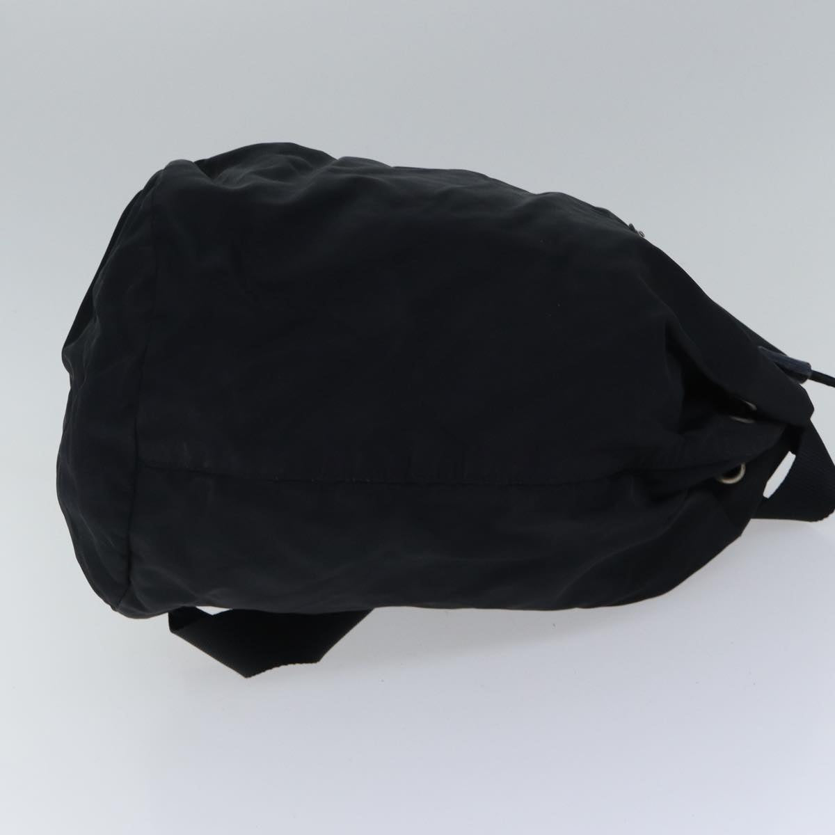 PRADA Shoulder Bag Nylon Black Silver Auth