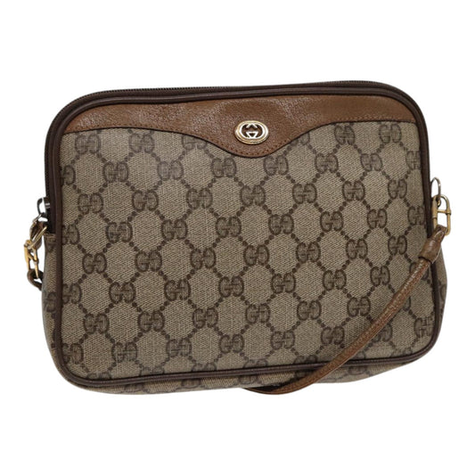 Gucci Leather Canvas Shoulder Bag