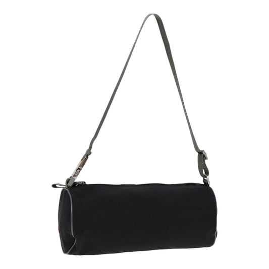 PRADA Sports Shoulder Bag Nylon Black Silver Auth