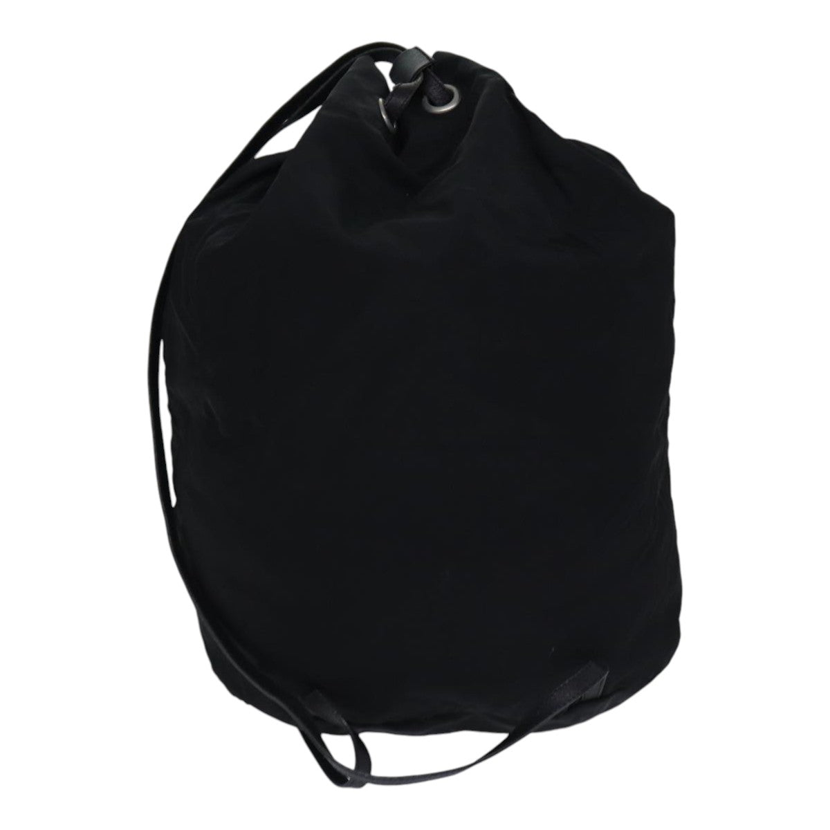 PRADA Shoulder Bag Nylon Black Silver Auth