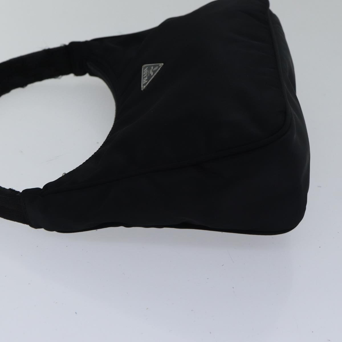 PRADA Hand Bag Nylon Black Auth