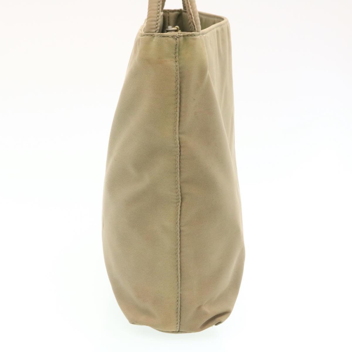 PRADA Hand Bag Nylon Khaki Auth