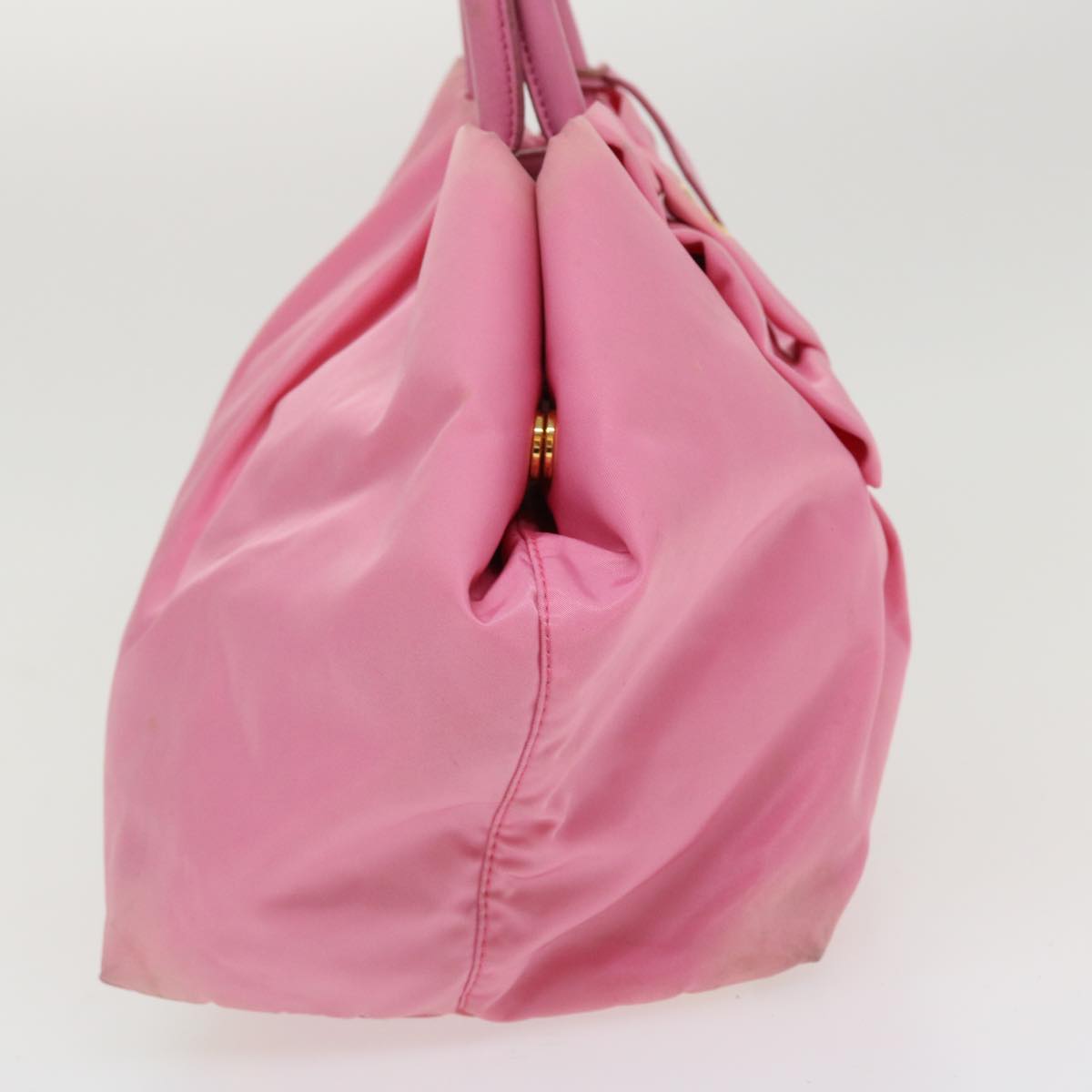 Prada Hand Bag Nylon Pink