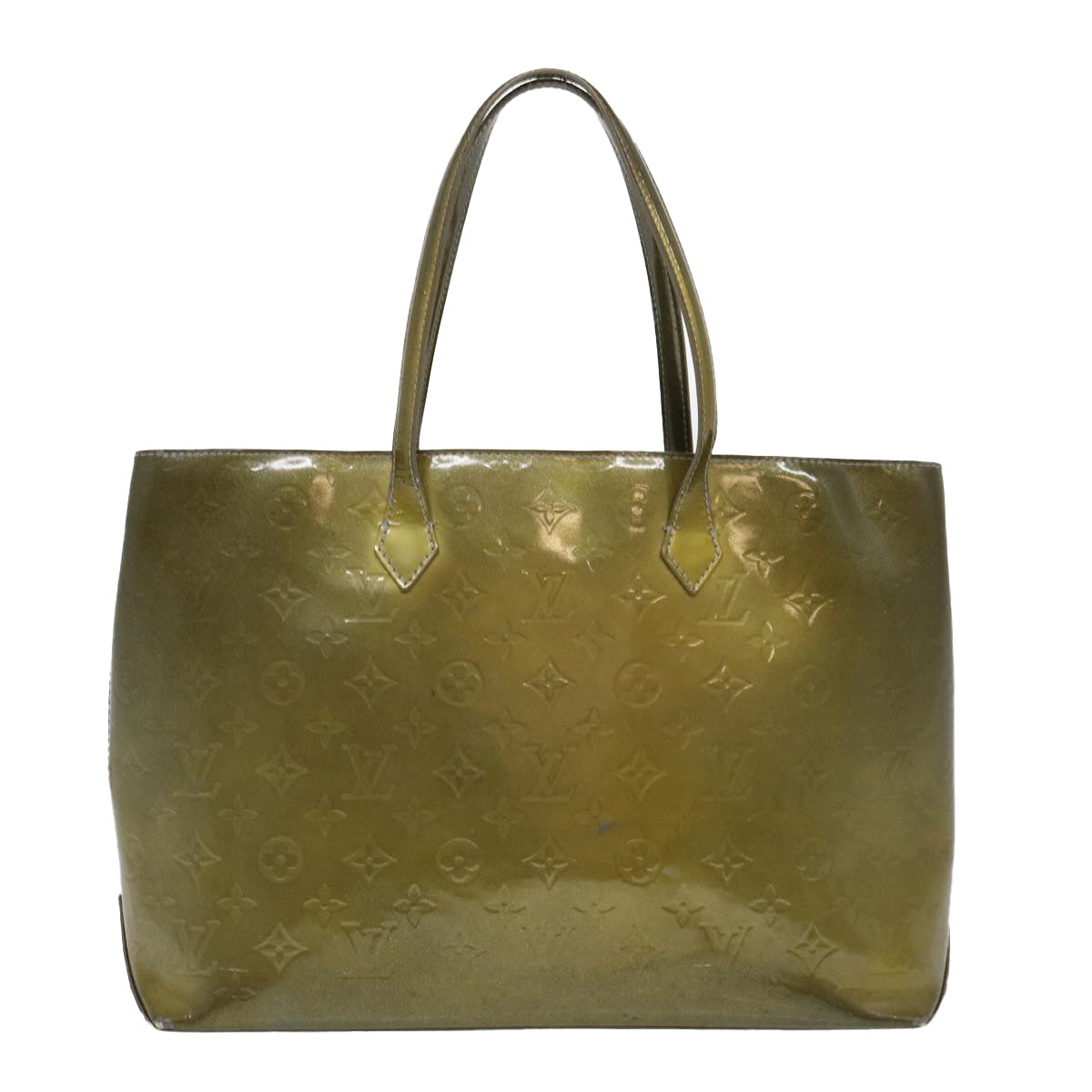 LOUIS VUITTON Monogram Vernis Wilshire GM Tote Bag Gris Art Deco LV bs4469