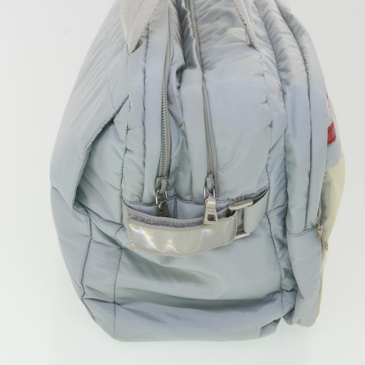 Prada Hand Bag Nylon Light Blue