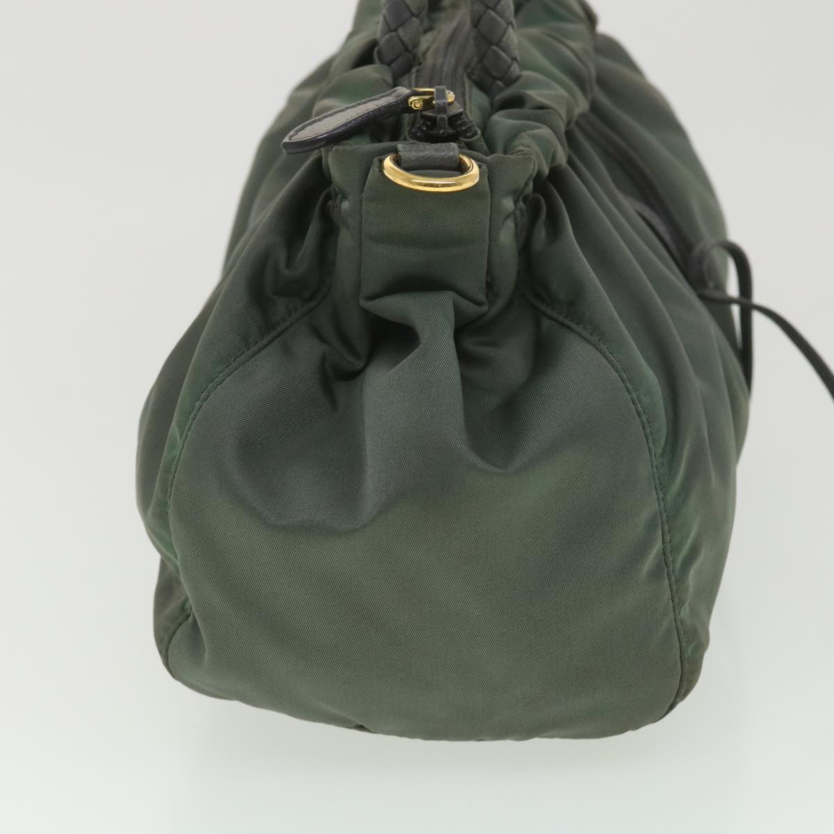 Prada Shoulder Bag Nylon 2way Khaki