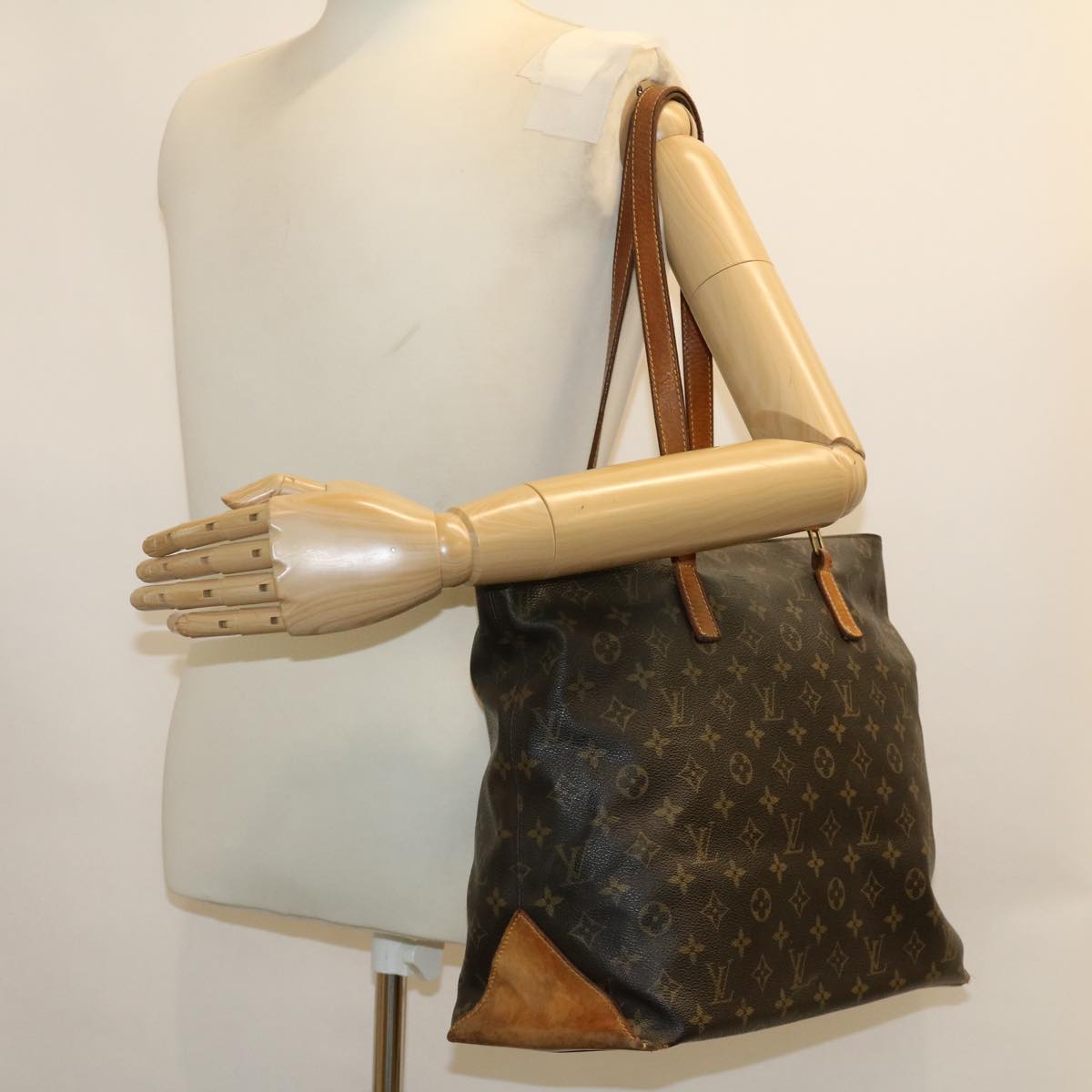LOUIS VUITTON Monogram Cabas Mezzo Tote Bag M51151 LV bs4855