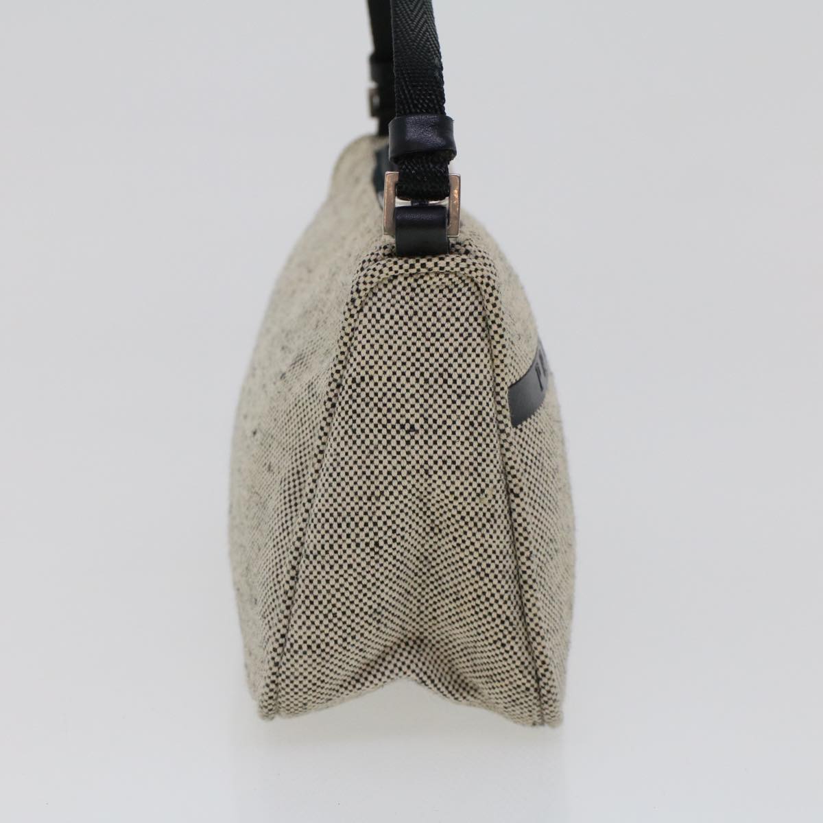 Prada Accessory Pouch Canvas Gray Luxury Handbag