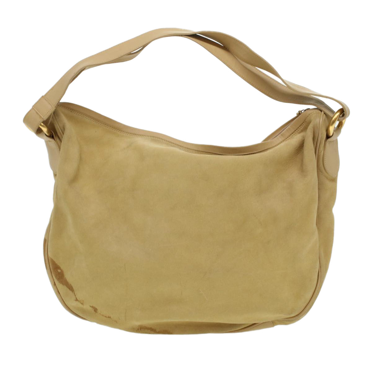 GUCCI Shoulder Bag Leather Beige bs5660