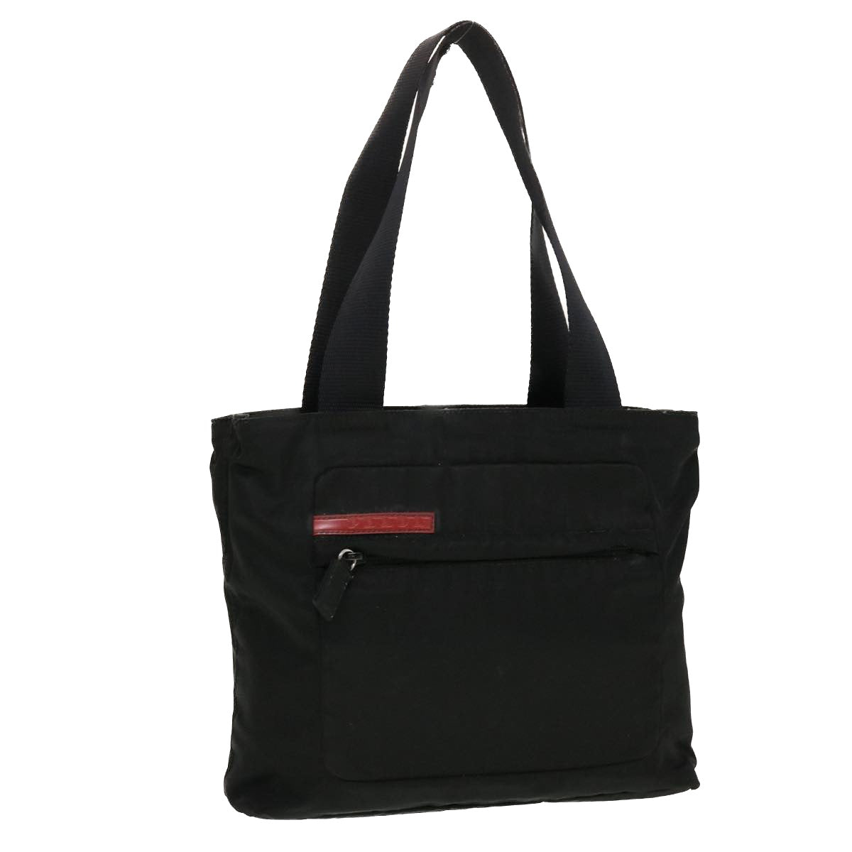 Prada Hand Bag Nylon Black