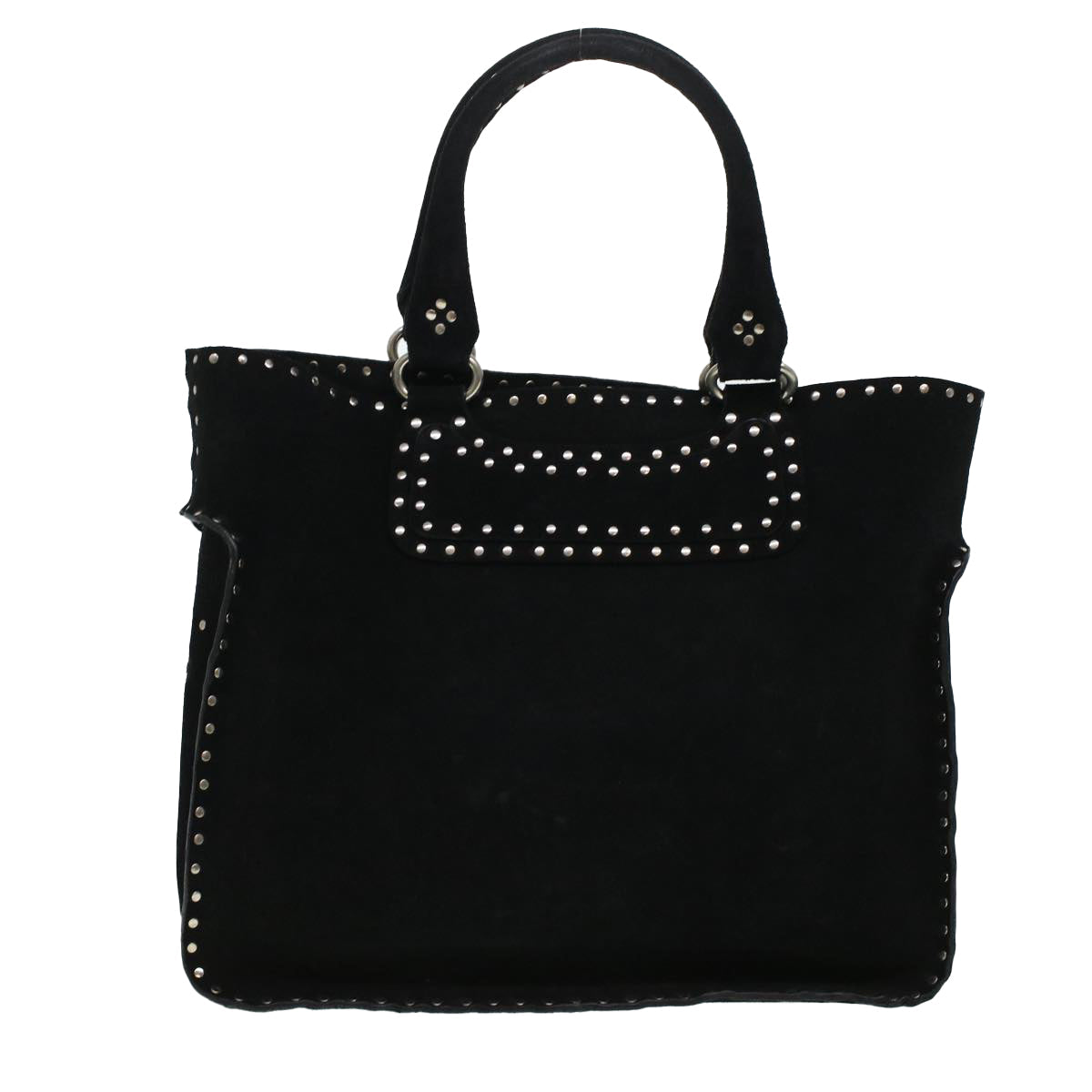 Luxury CELINE Hand Bag Suede Black 6034