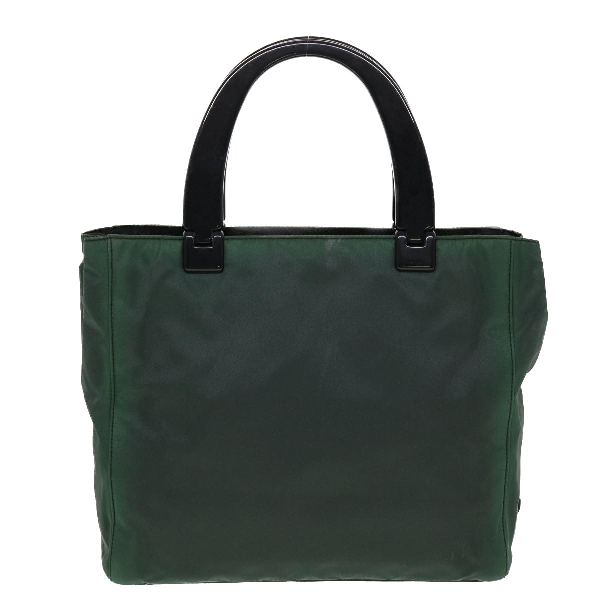 Prada Hand Bag Nylon Green
